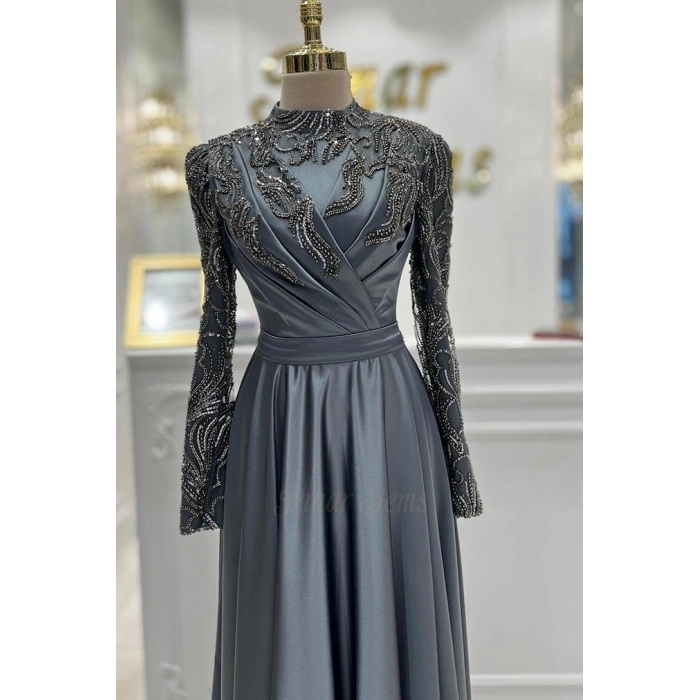 Pınar Şems Melis Abiye Antrasit