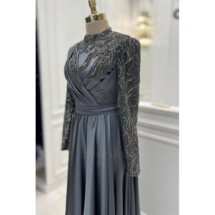 Pınar Şems Melis Abiye Antrasit