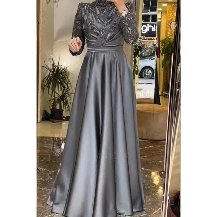 Pınar Şems Melis Abiye Antrasit