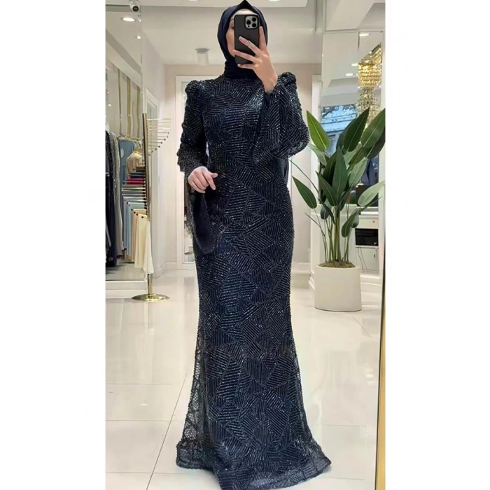 Pınar Şems Meriç Abiye Lacivert