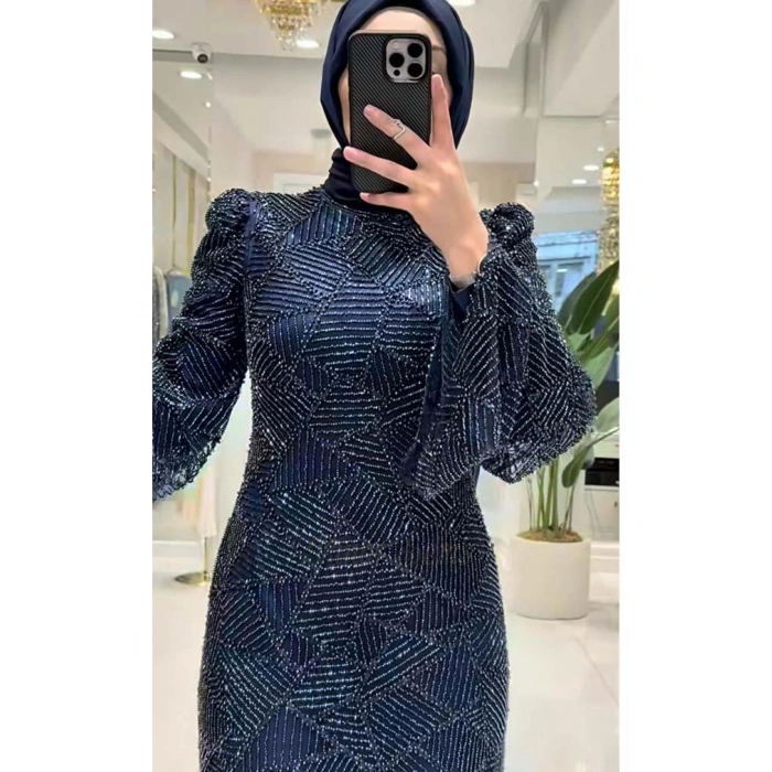 Pınar Şems Meriç Abiye Lacivert