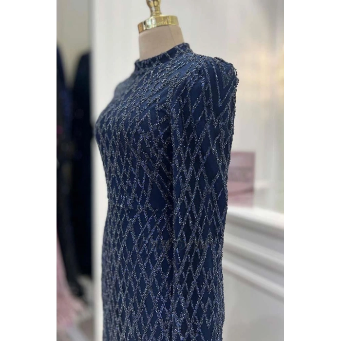 Pınar Şems Merih Abiye Lacivert