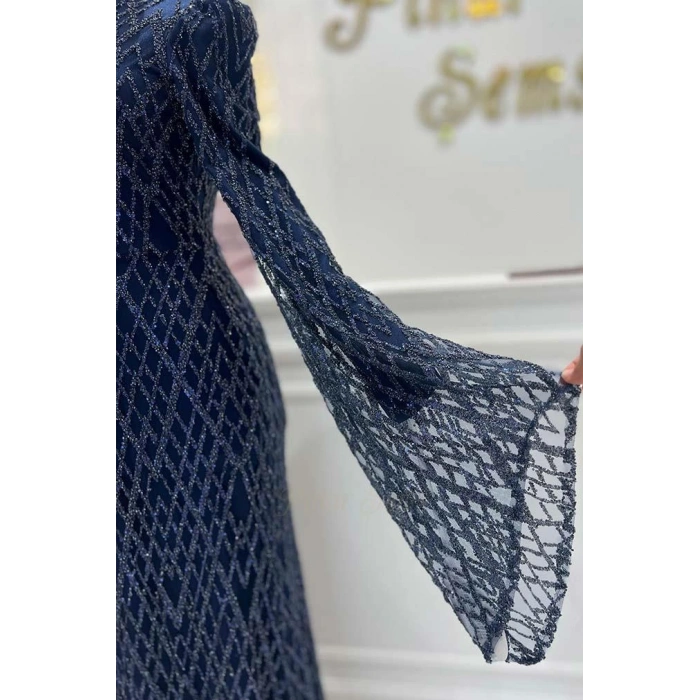 Pınar Şems Merih Abiye Lacivert