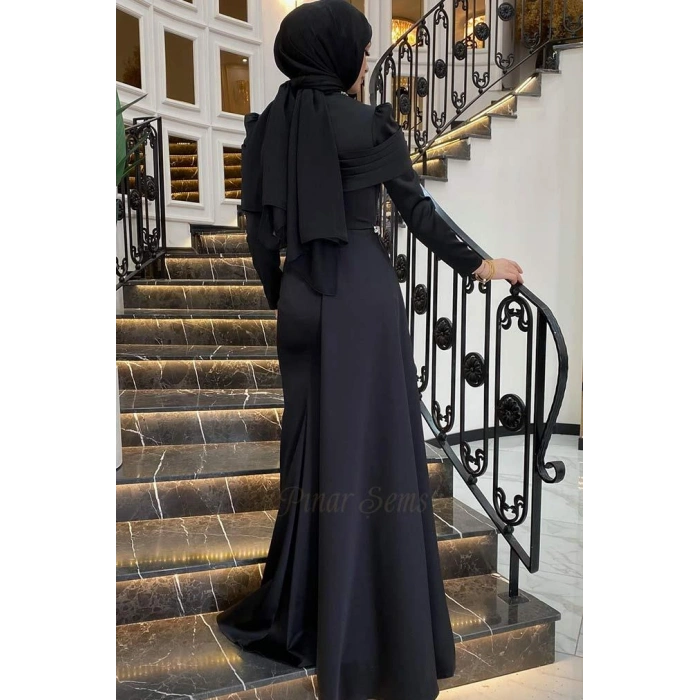 Pınar Şems Mina Abiye Siyah