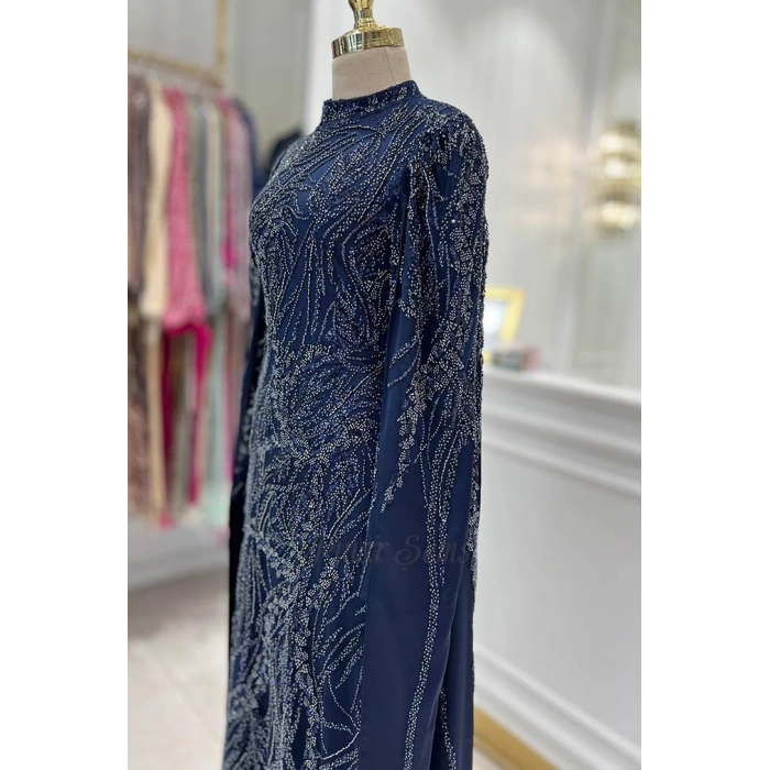 Pınar Şems Nadide Abiye Lacivert