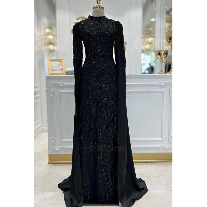 Pınar Şems Nadide Abiye Siyah