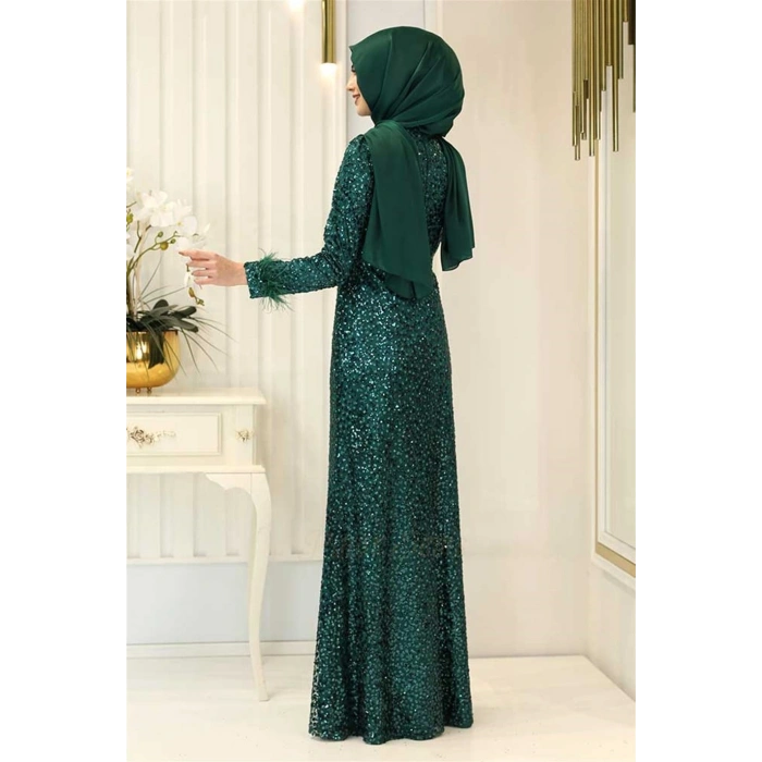 Pınar Şems Neva Abiye Yeşil