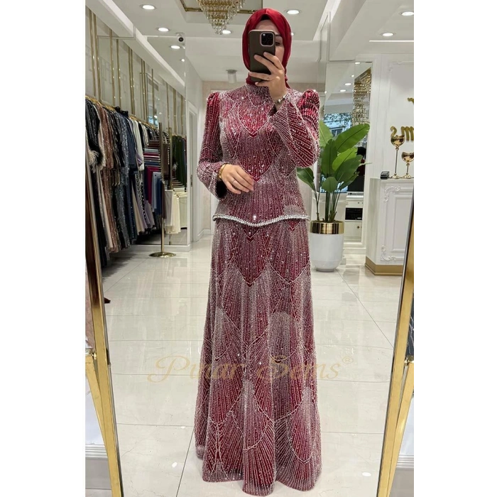 Pınar Şems Nova Abiye Bordo