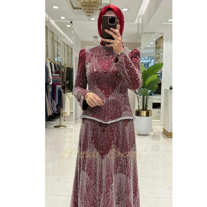 Pınar Şems Nova Abiye Bordo