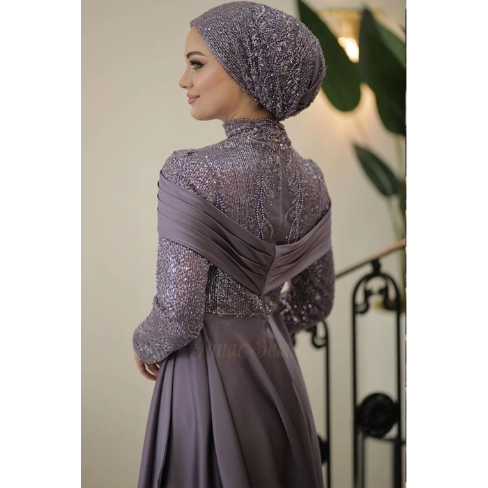 Pınar Şems Seray Abiye Lila