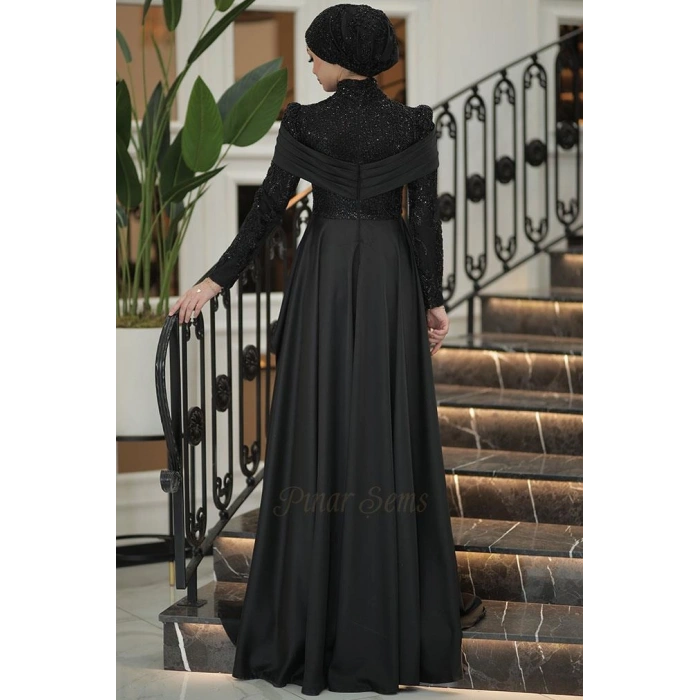 Pınar Şems Seray Abiye Siyah