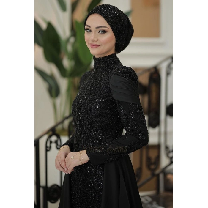 Pınar Şems Seray Abiye Siyah