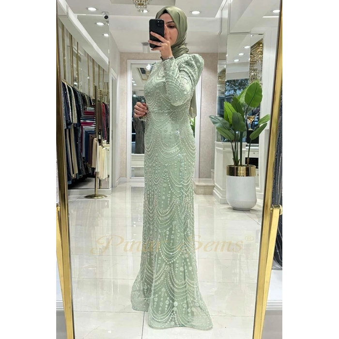 Pınar Şems Serin Abiye Mint