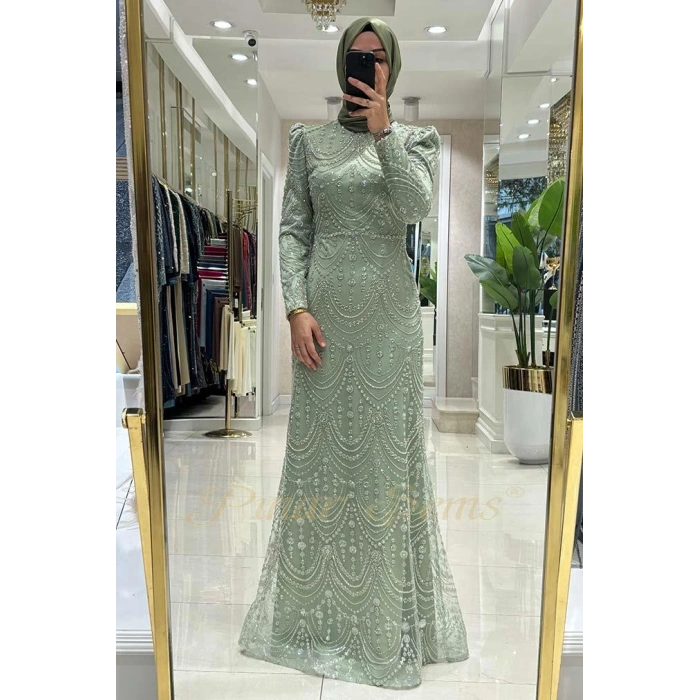 Pınar Şems Serin Abiye Mint