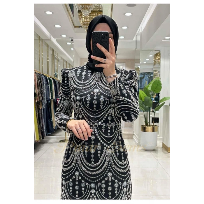 Pınar Şems Serin Abiye Siyah