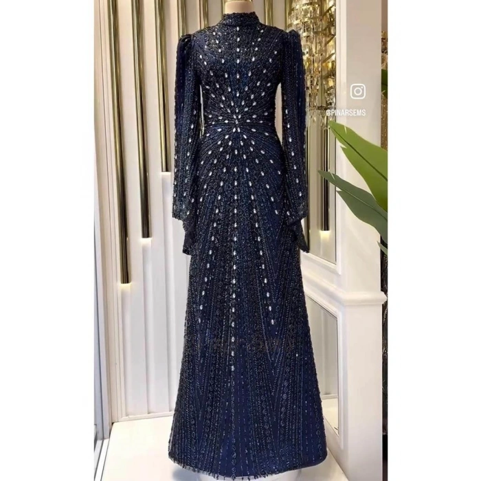 Pınar Şems Seyran Abiye Lacivert