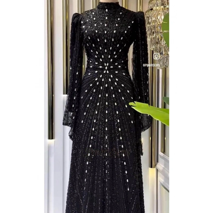 Pınar Şems Seyran Abiye Siyah