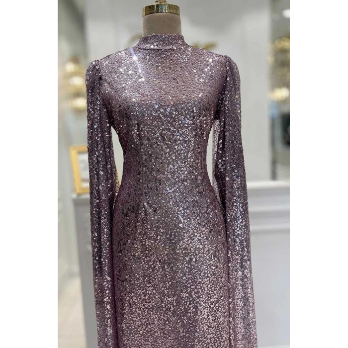 Pınar Şems Sürpriz Abiye Lila