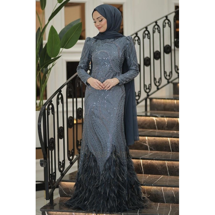 Pınar Şems Tamay Abiye İndigo