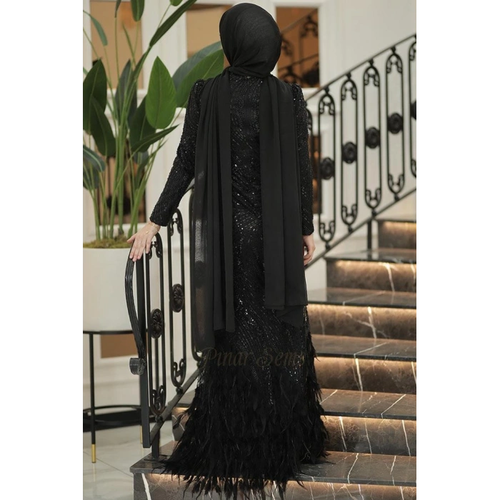 Pınar Şems Tamay Abiye Siyah