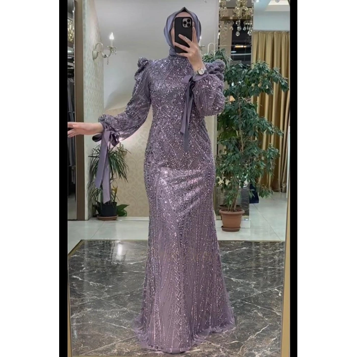 Pınar Şems Ülkü Abiye Lila