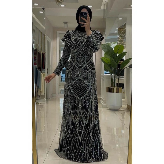 Pınar Şems Yeni Alisya Abiye Siyah