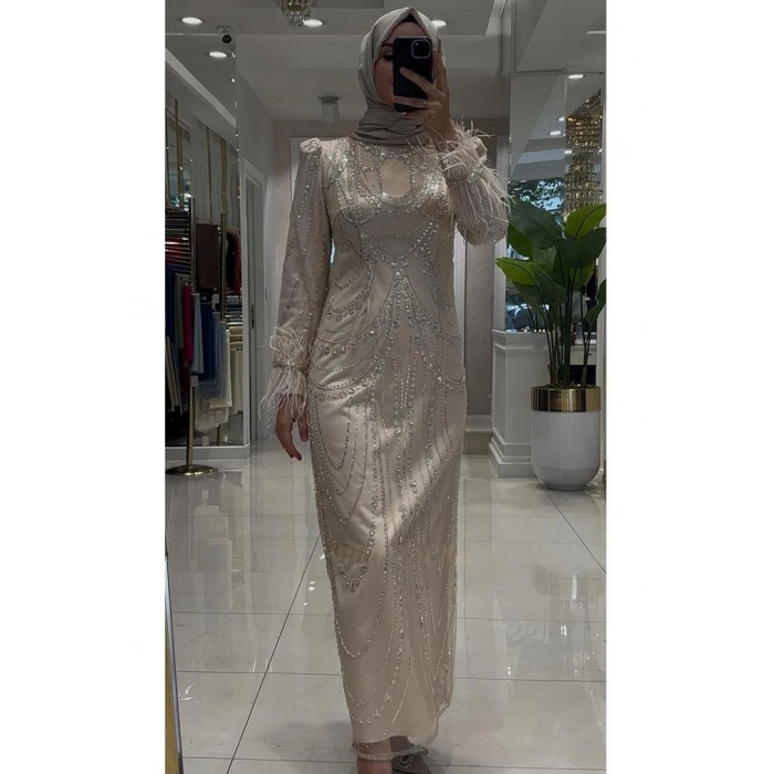 Pınar Şems Yeni Ayşe Abiye Gold