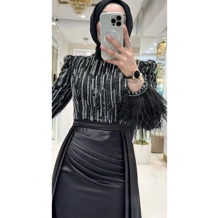 Pınar Şems Yeni Hayat Abiye Siyah