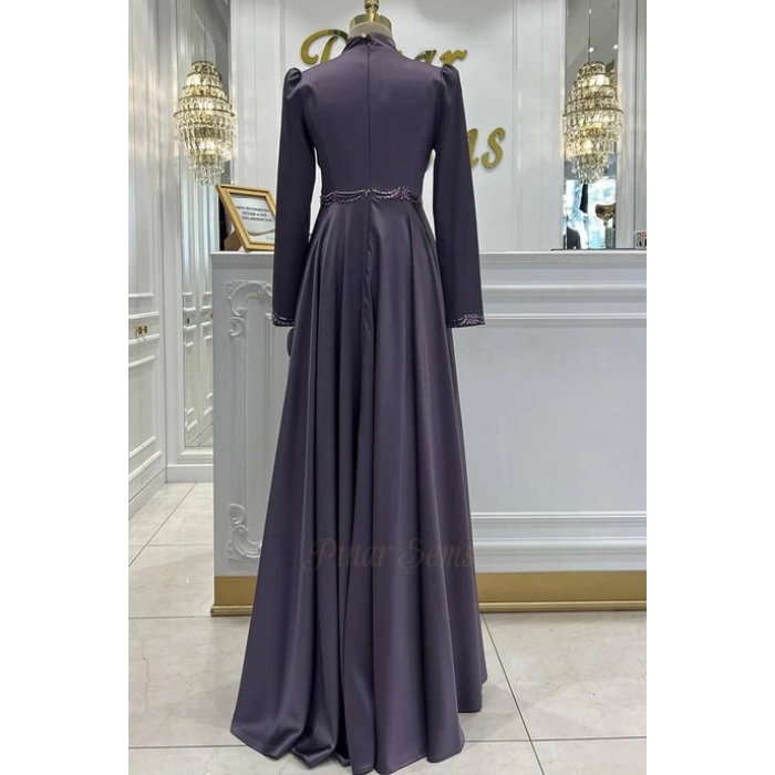 Pınar Şems Yeni İnci Abiye Antrasit