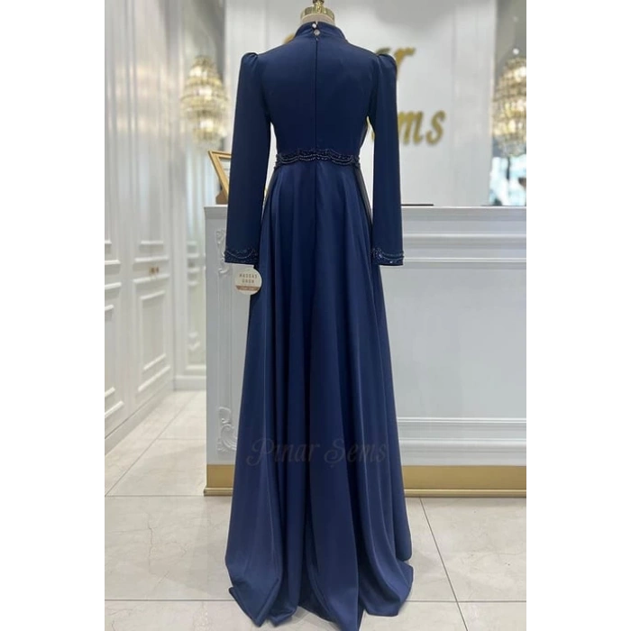 Pınar Şems Yeni İnci Abiye Lacivert