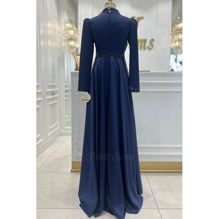 Pınar Şems Yeni İnci Abiye Lacivert