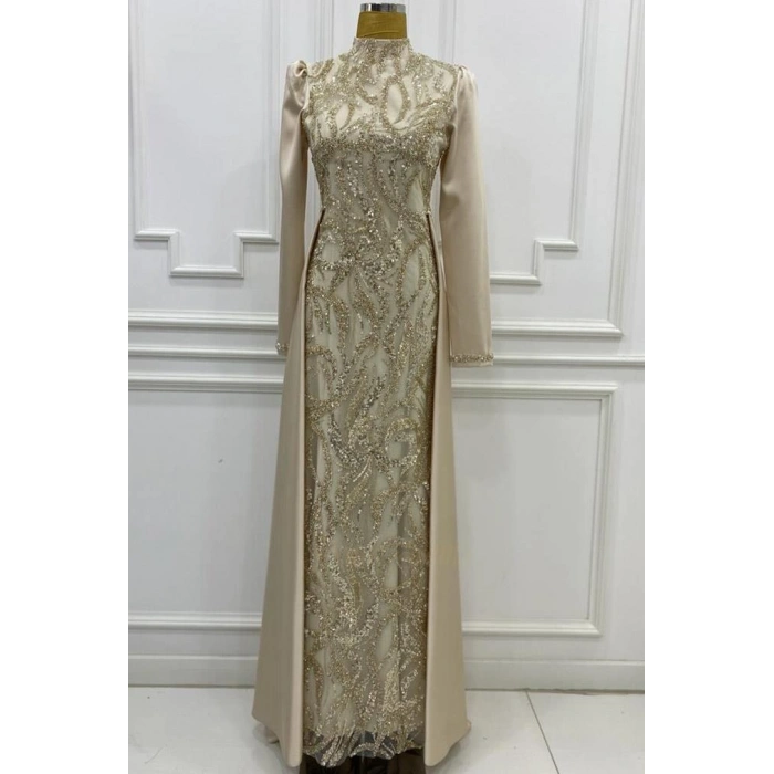 Pınar Şems Yeni Karya Abiye Krem