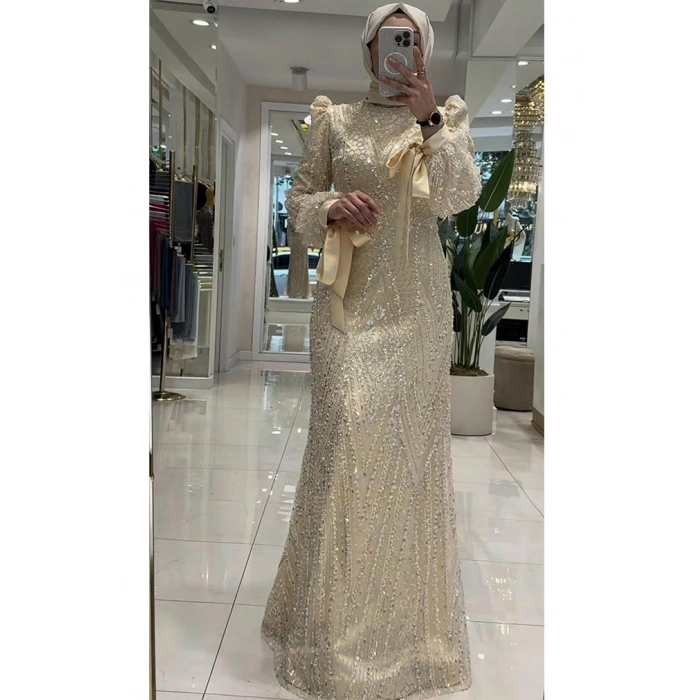 Pınar Şems Yeni Ülkü Abiye Gold