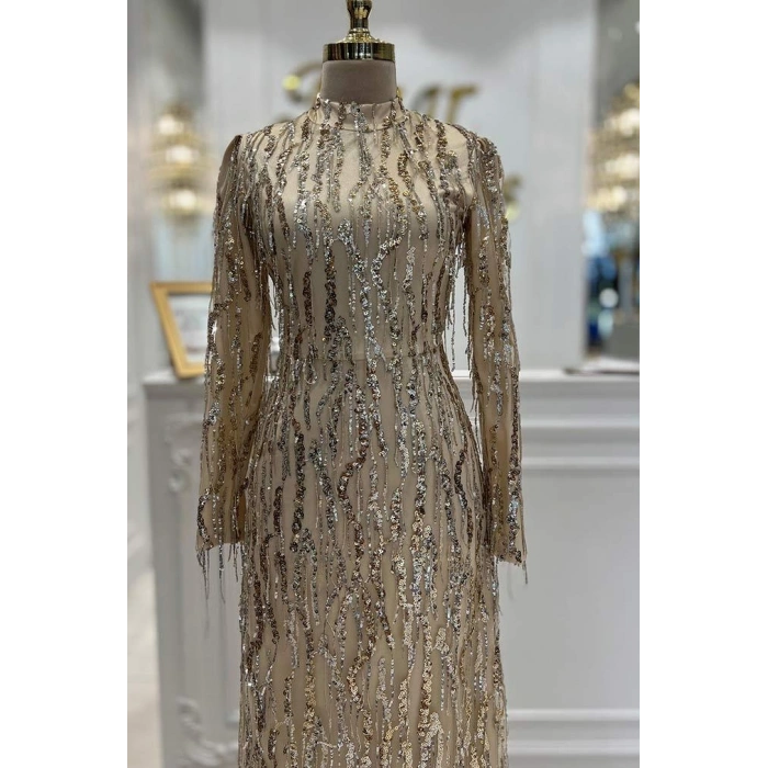 Pınar Şems Yeni Ziynet Abiye Gold