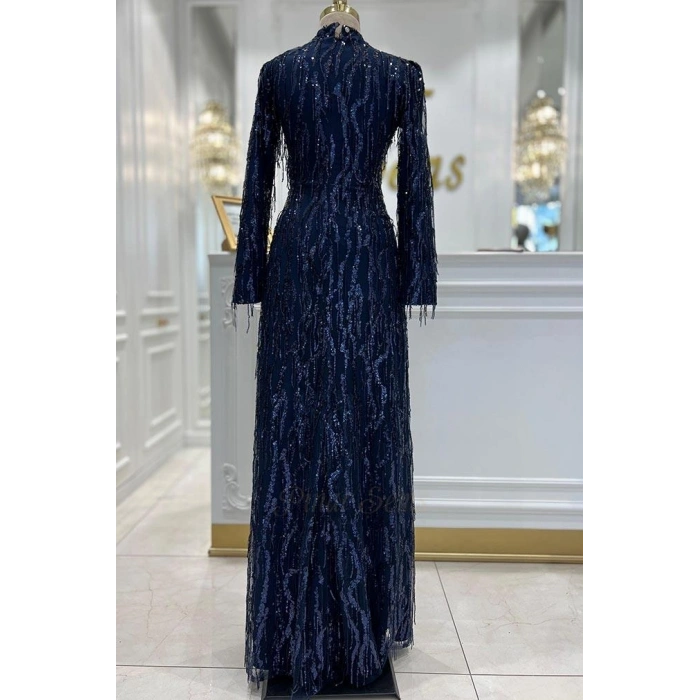 Pınar Şems Yeni Ziynet Abiye Lacivert