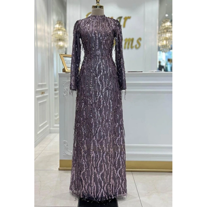 Pınar Şems Yeni Ziynet Abiye Lila