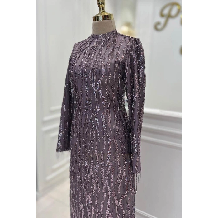 Pınar Şems Yeni Ziynet Abiye Lila