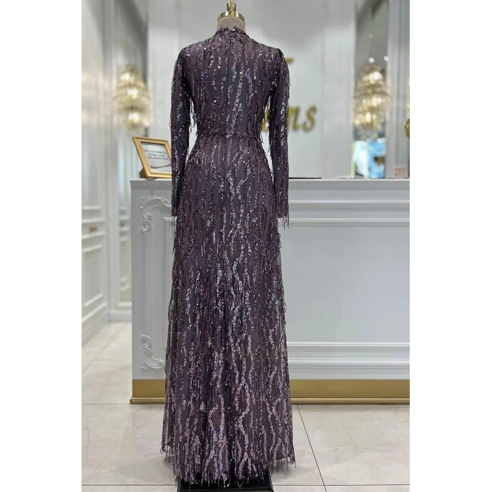 Pınar Şems Yeni Ziynet Abiye Lila