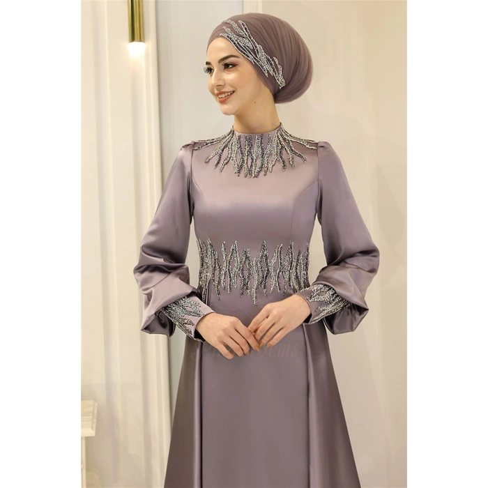 Pınar Şems Zeren Abiye Lila