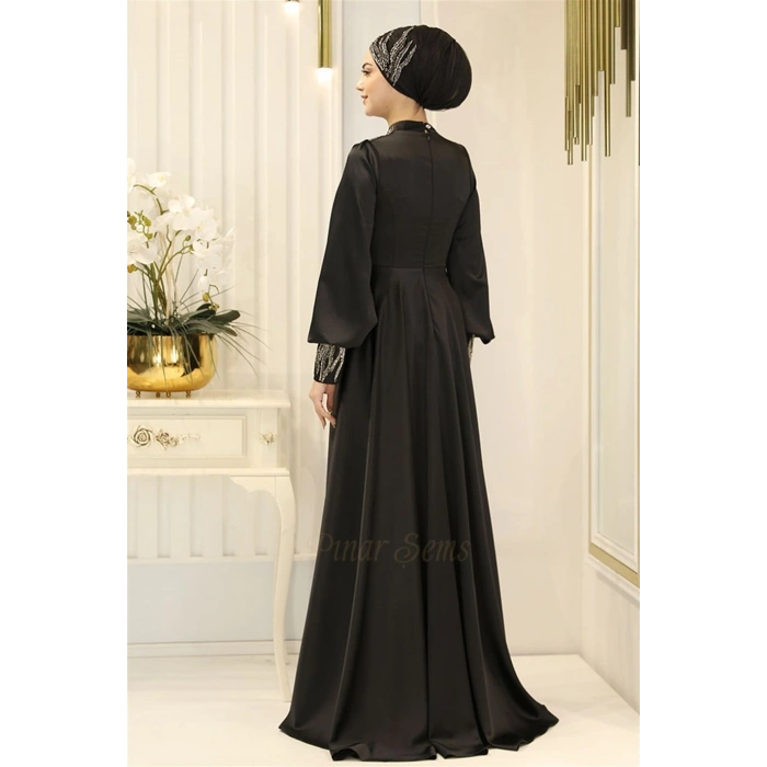 Pınar Şems Zeren Abiye Siyah