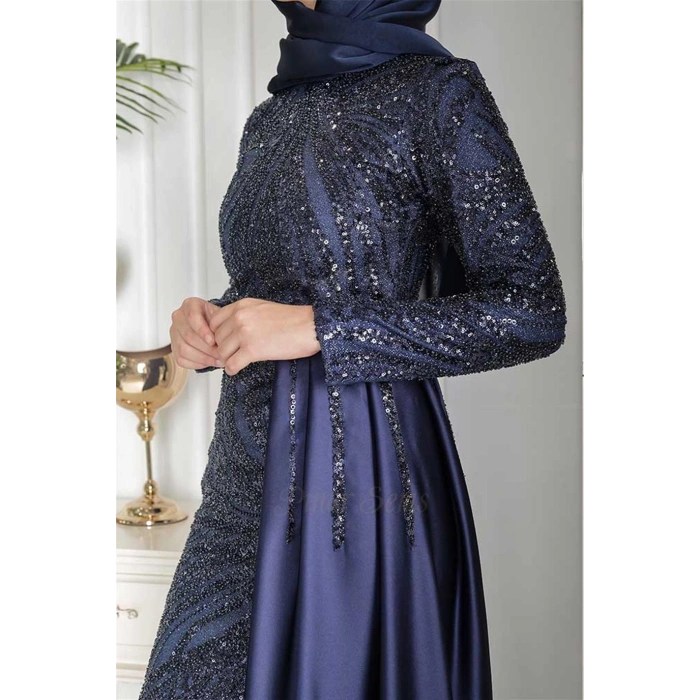 Pınar Şems Zernişan Abiye Lacivert