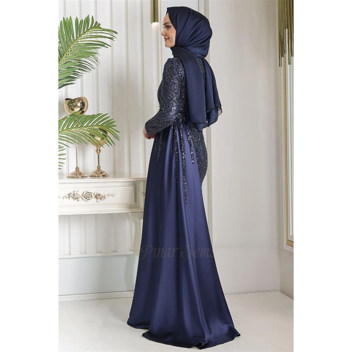 Pınar Şems Zernişan Abiye Lacivert