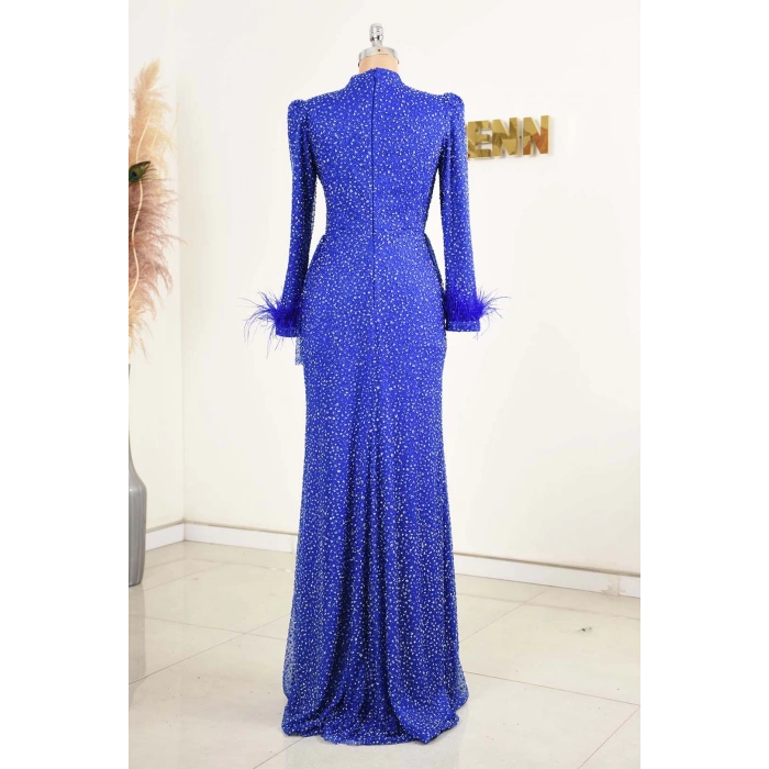 RACHELLE ABİYE SAKS MAVİSİ