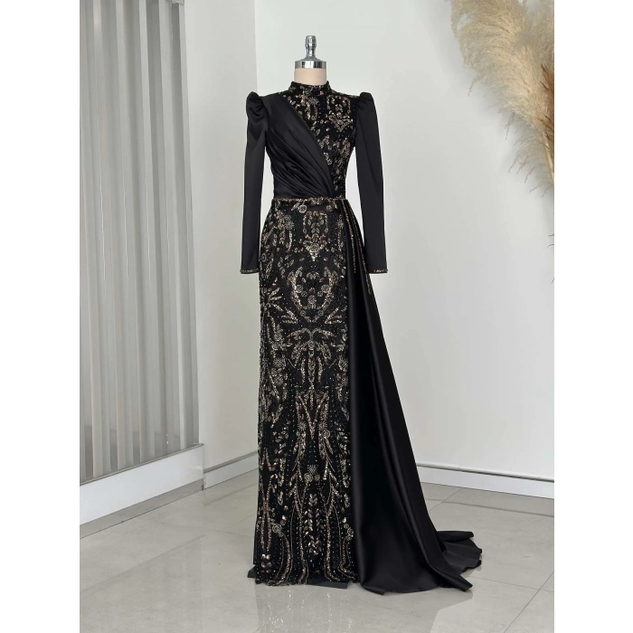 REGİNA ABİYE SİYAH-GOLD