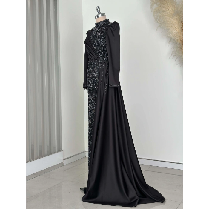 REGİNA ABİYE SİYAH-LİLA