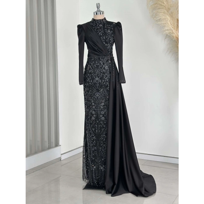 REGİNA ABİYE SİYAH-LİLA