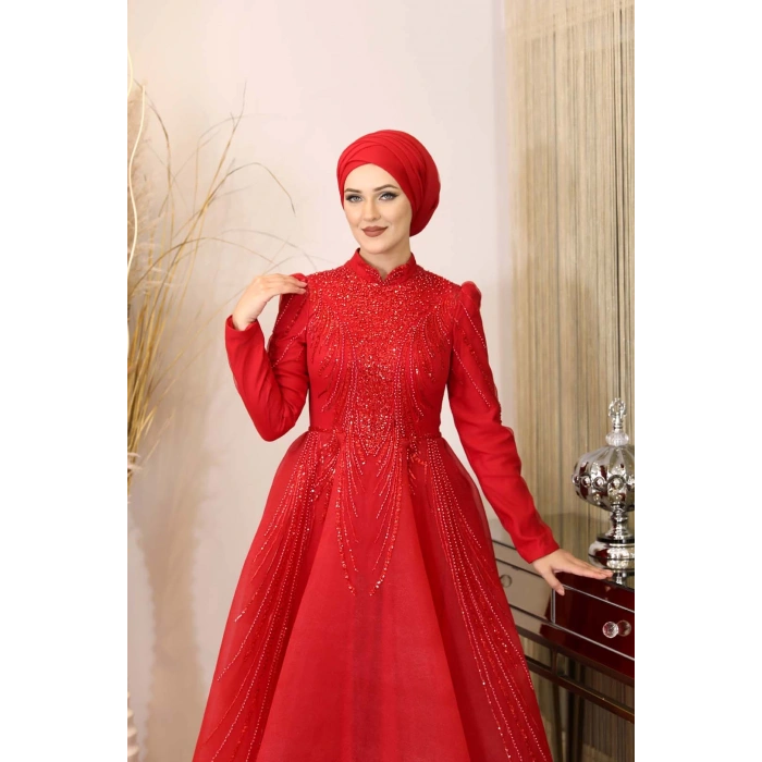 SAMYELİ ABİYE KIRMIZI