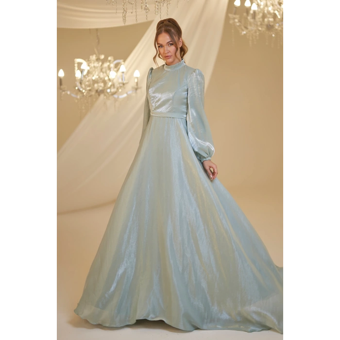 Şifon Helin Abiye - Mint