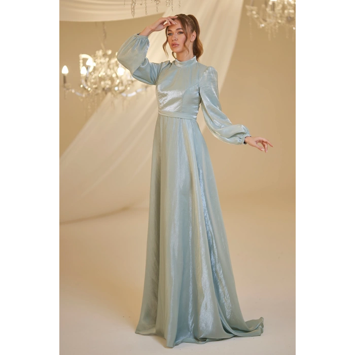 Şifon Helin Abiye - Mint