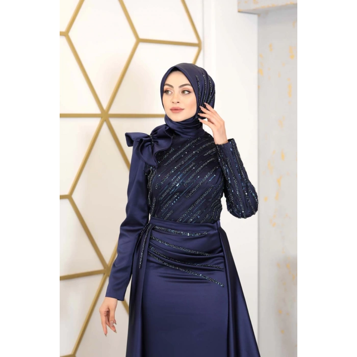 SÜEDA ABİYE LACİVERT